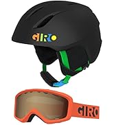 Giro Launch Combo Pack Youth Snow Ski Helmet w/Matching Goggles