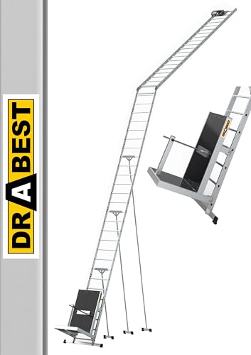 DRABEST Schrägaufzug Aluminium Leiter Hebebühne für DRABEST Schrägaufzug Aluminium Leiter Hebebühne für