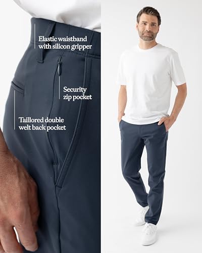 Cozy Earth Men's Everywhere Pant - Men’s Casual Pants with Pockets - Lightweight Slim Fit4