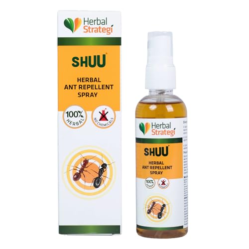 STRATEGI Herbal Ant Repellent Spray - 100ml, Brown, Pack of 1
