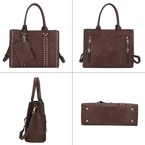 Image of JESSIE & JAMES Satchel Purses for Women Shoulder Bags Crossbody Top Handle Handbags with Adjustable Strap Card Pouch