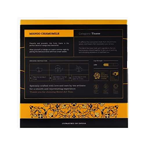 Image of Blendart Mango Chamomile Flower Herbal Tea 15 Tea Bags