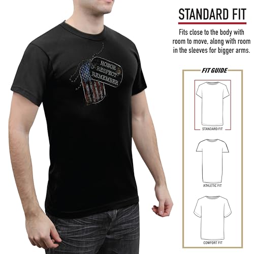 T-shirt Honor Respect Remember confortable qui ne se déforme pas - 5