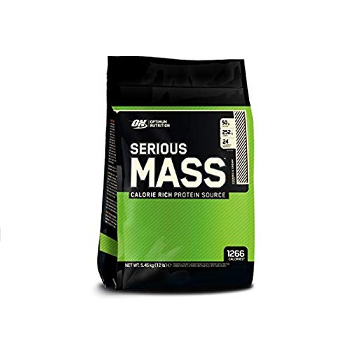 Optimum Nutrition Serious Mass (5,4 kg) con coctelera gratis - Chocolate