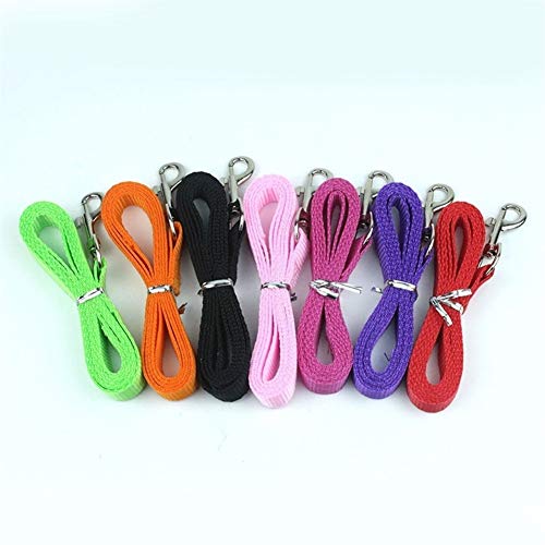 120 * 1.5cm Nylon Kleine Huisdieren Leads Cat Small Dog Leash Basic Design Training Puppy Leash Zwart Rood Groen Blauw Paars Rose (Color : Red, Size : 120x1.5cm) - Image 5