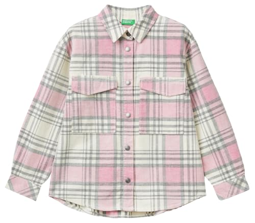 Chemise multicolore Benetton vêtement enfant coton taille 140 cm