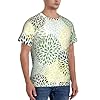 Kycvds Petals Garden Leaves Print Casual Black T-Shirts Crew Neck Short Sleeve for Gym Athletic Running Basic Tees, Black, Large #1