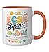 ECSE Squad Early Childhood Special Education Team Ceramic Mug, Orange/White