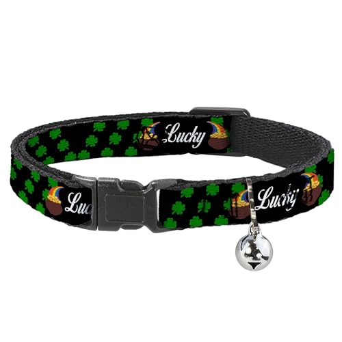 Collar para gato de tréboles St Pats ajustable de 8 a 12 pulgadas 2