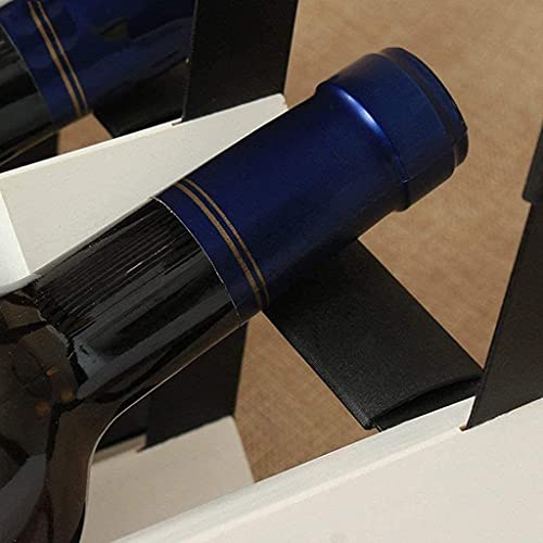 Soporte para botellas de vino LaseVe 4 botellas madera y metal miniatura 3