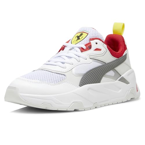 PUMA Mens Scuderia Ferrari Trinity Lace Up Sneakers Shoes Casual - White2