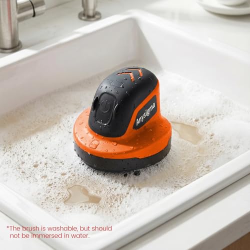 Image of Electric Grill Brush for Outdoor Grill- 4 Replaceable Heads, 3000mAh IPX7 Waterproof BBQ Cleaning Scrubber for Kitchen & Car & Bathroom - Ideal Mother's for Grill Lovers, Dad, Mom