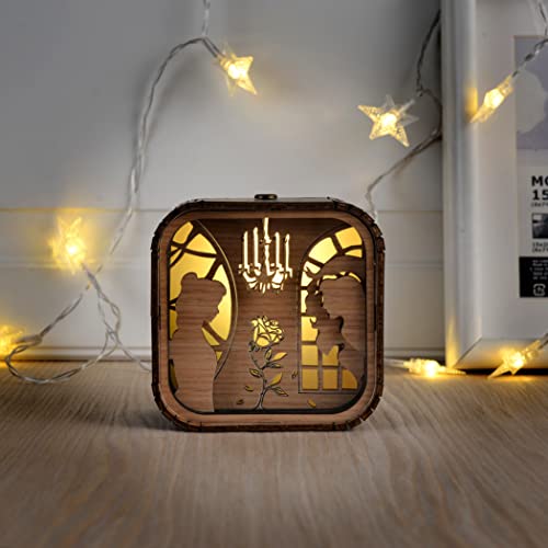 Caja de música de madera clásica coleccionable con melodía vintage