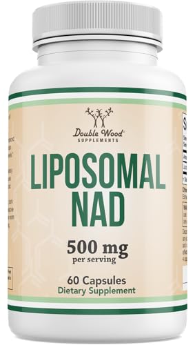 Liposomal NAD Supplement for Anti Aging and Cell Support (500mg of Liposomal NAD+ Per Serving 30 Day Supply) - Third Party Tested Vegan Safe Non-GMO by Double Wood