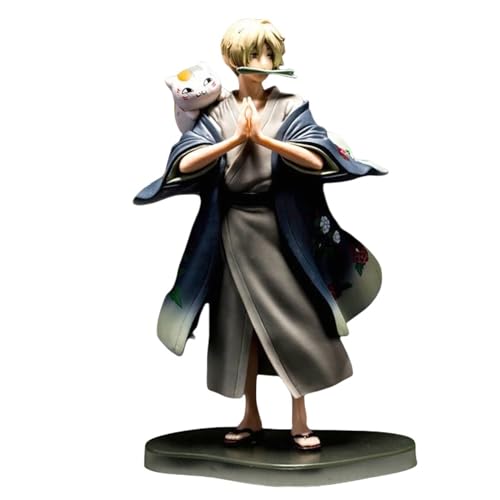[YAYANA]夏目友人帳 夏目貴志 ニャンコ先生 フィギュア 20.5ｃｍ ABS&PVC塗装済み 完成品 置物 台座あり 装飾品 軽量 萌えグッズ 誕生日プレゼント 車飾り 人気 おもちゃ 卓上置物のサムネイル