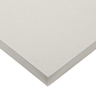 Marine Board HDPE (High Density Polyethylene) Plastic Sheet 1/2" x 6" x 12” White Color Textured