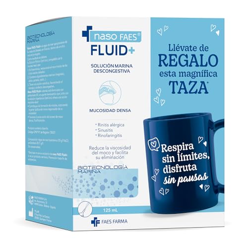 Naso FAES - Fluid+, Spray Nasal con Agua de Mar Hipertónica y...