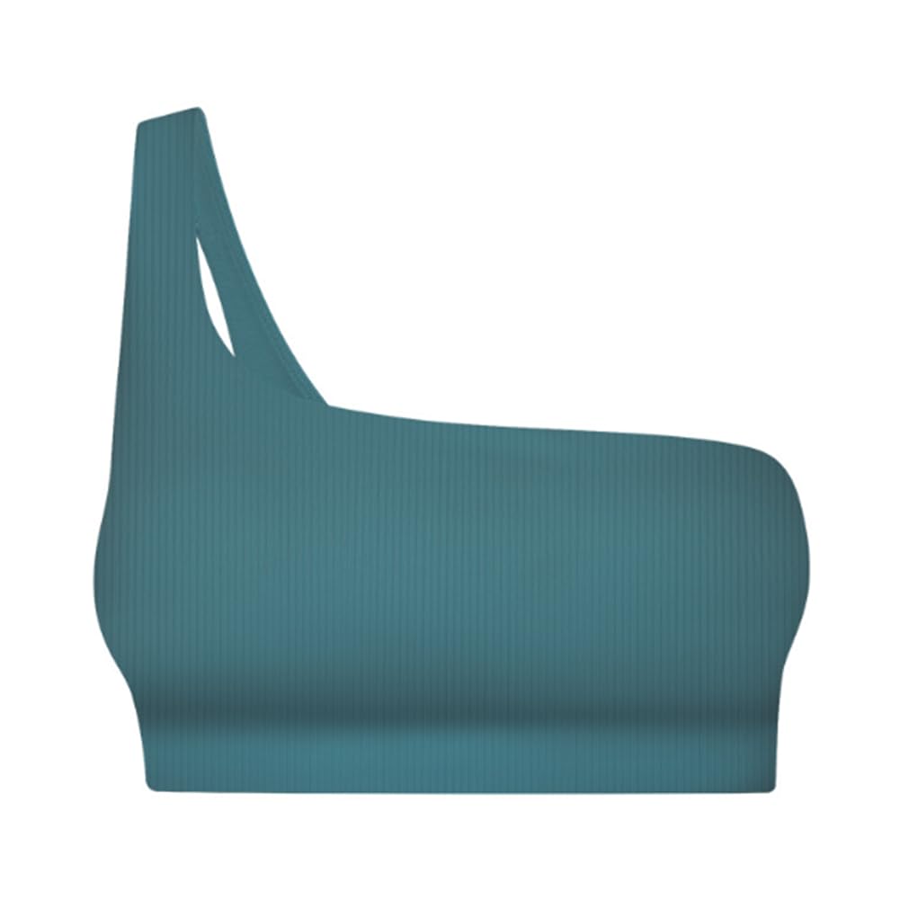 Womens Asymmetrical Yoga Sports Bra - Activewear for Fitness Gym Workouts