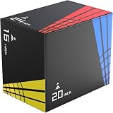 XDDAIS 3-in-1 Heavier Foam Plyometric Box Jumps for Home Gym,Firm Soft Foam Plyo Box,30”x24”x20”-24”x20”x16”-20'x16'x14' Plyometric Box,440lb Weight Capacity Jump Box Gym Fitness Workout Training