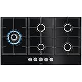 AEG HKB95820NB - Placa de gas (86 cm), color negro