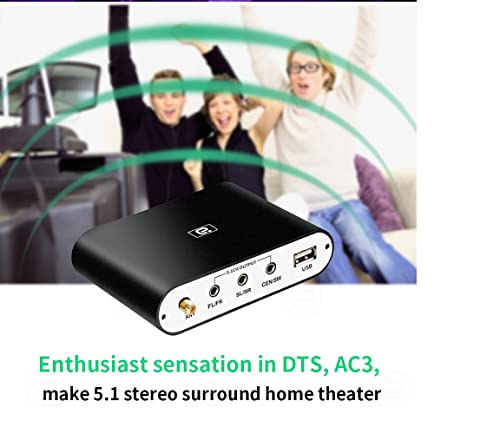 Image of Tobo 5.1 HD Audio Rush Digital Sound Decoder Converter Bluetooth 5.0 DAC Receiver Wireless Audio Adapter Optical Coaxial (DA615B) - TD-555H