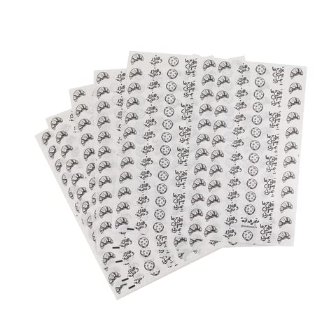 [50 Pcs] THE DANA STORE Sandwich Wrapping Paper/Sandwich Paper - Hani & Afia - Wax Paper, Greaseproof, Waterproof, Oilproof, Non-Stick Paper, Food Basket Liner 50 pcs