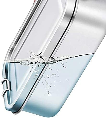 Contenitore per Il Pranzo in Acciaio Inossidabile, Bento a 3 Scomparti per Sandwich e Due Lati, Contenitore per Alimenti da 1400 ml