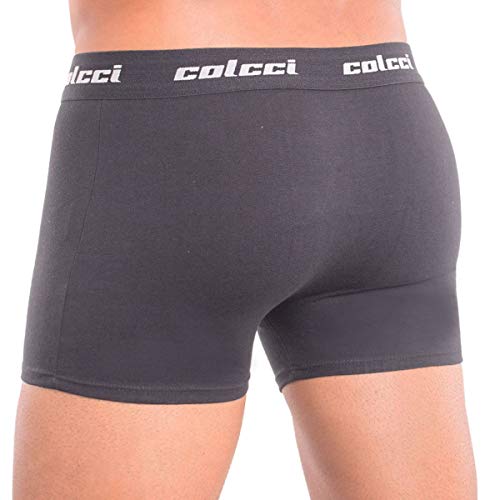 Kit 2Cueca Boxer Cot Elast , Colcci, Masculino, Cinza Mescla/Preto, G