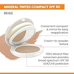 Avène High Protection Tinted Compact, Mineral Sunscreen, Tinted Sunscreen, Broad Spectrum SPF 50+, UVA/UVB Blue Light Protection, 100% Mineral, Water Resistant, Non-Greasy, Fragrance-Free - Image 2