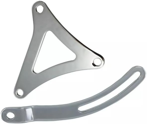1 Set SHLPDFM Silver Chrome Top and Bottom Alternator Bracket Fits for Dodge Chrysler Big Block Moper 383 440 Engine