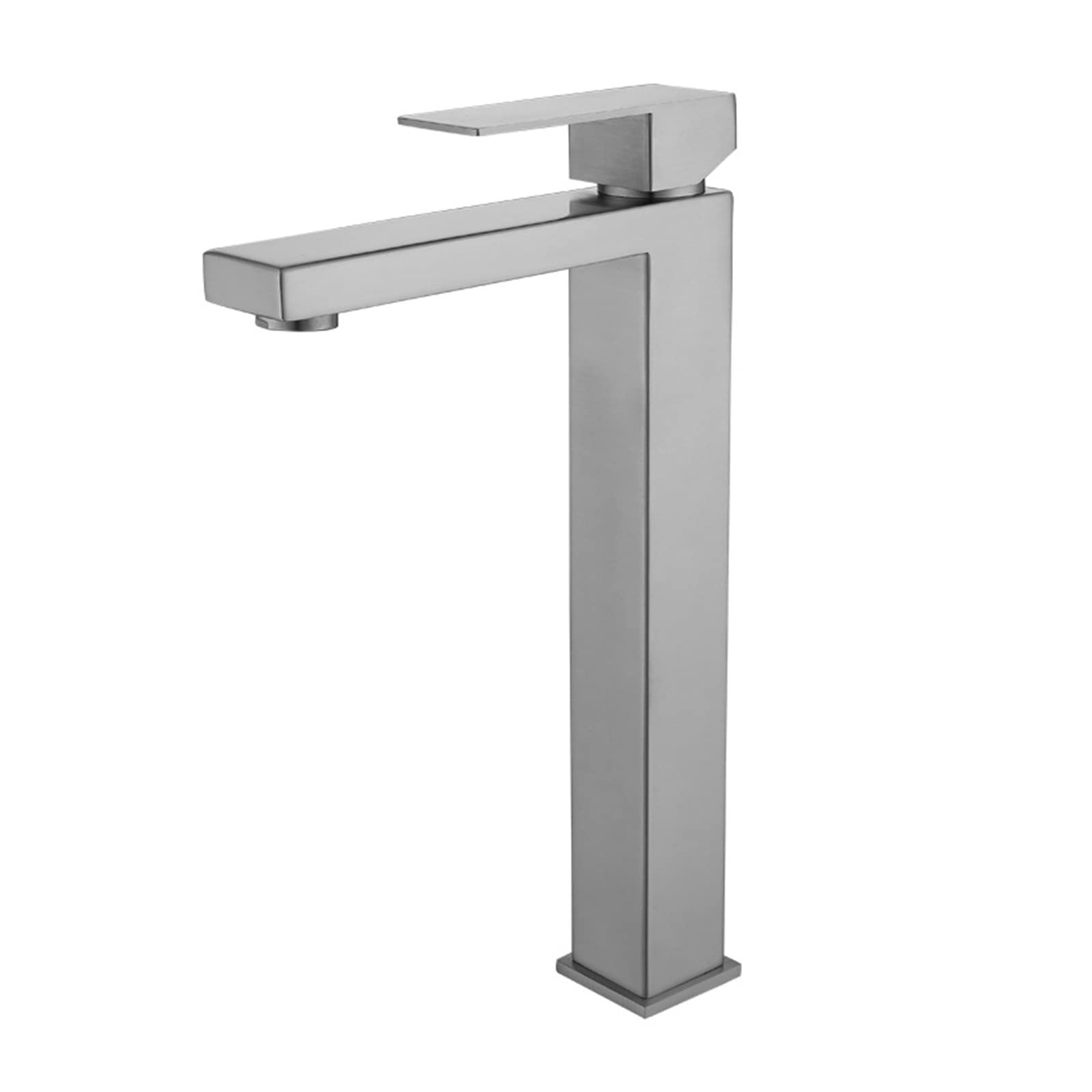 Robinet de lavabo noir mat modèle long mitigeur eau chaude et froide en acier inoxydable