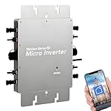 ✪【MONITORAGGIO INTELLIGENTE TRAMITE APP】Grazie al sistemas di comunicazione wireless e al monitoraggio tramite app per smartphone, è possibile conoscere in qualsiasi momento lo stato operativo dell'apparecchiatura, monitorare la tensione CA, la frequenza CA, la corrente CA, la produzione di energia in tempo reale, la produzione di energia totale e altri parametri importanti.