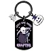 UYBEPU Book Accessories Keychain Book Lovers Gifts Goth Bookish Gifts for Books Lovers Just One More Chapter Reading Books Club Gift for Readers Librarian Gift for Bookworm Skull Keychain
