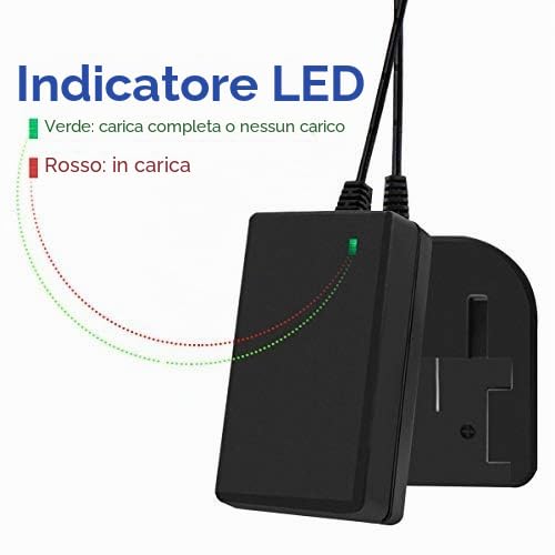 Exmate Caricatore da 18 V per batterie al litio Black & Decker LBX20 18 V (non per batterie Ni-MH / Ni-Cd)