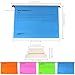 12 Pcs Hanging File Folders with Tabs and Card Inserts,A4 Suspension Files for Filing Cabinets, Waterproof Suspension Files Holder with Adjustable Tab Design for Home Office School (Pink)