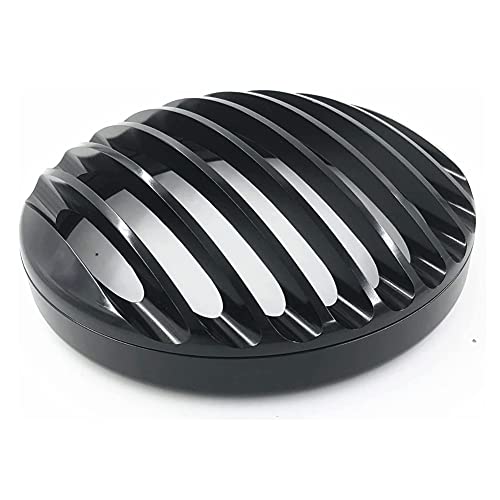 YLLQXI Motocicleta Cubierta de Parrilla Protectora de Faros, Motocicleta Durable, Aspecto Fibra Carbono, Parrilla de La Parrilla para XL1200 XL 883 2004-2014, 16 * 2.8CM, Black Cover
