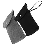 Beaupretty 2 Stück wasserdichte Windelbeutel Wiederverwendbar Organizer Tasche für Jungen Mädchen Kleine Praktische Windelaufbewahrungstasche in Schwarz für Outdoor-aktivitäten