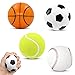 4 Stück Stressball Streßball Knautschball Antistressball lustige Gesichter Softball Squeeze Bälle, Finger Übung / Stress Relief Emotionale Spielzeug - Fußball Basketball Baseball Tennisball