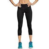 Champion Women's 6.2 Vapor Performance Capri Legging, Black, M