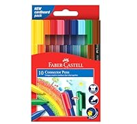 Faber-Castell Connector Pen Colour Marker 10 Pack, (11-150-A)