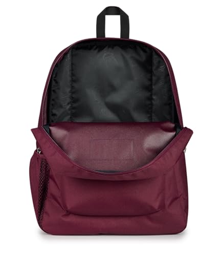 Image of JanSport Cross Town Backpack - Simple Bag for Everyone with 1 Main Compartment, Front Utility Pocket - Premium Class Accessories - Cherry Lacquer