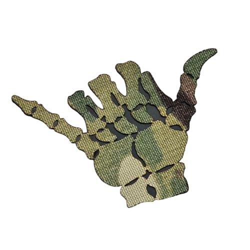Hang Loose Shaka Lasercut Patch Morale [Multicam]