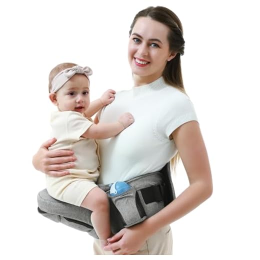 Baby Hip Carrier-Hip Carrier for Baby, Ergonomic Baby Carrier with Hip Seat, Baby Hip Seat Carrier with Adjustable Waistband & Back Support, Hip Carrier for Toddlers & Newborns up to 45lbs
