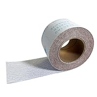 GZKTY Schleifpapier Rolle Körnung 240, Weiß Beschichtetes Aluminiumoxid, Trocken Schleifleinen 93mm x 12.5m für Farbe Holz Metall Handschleifen