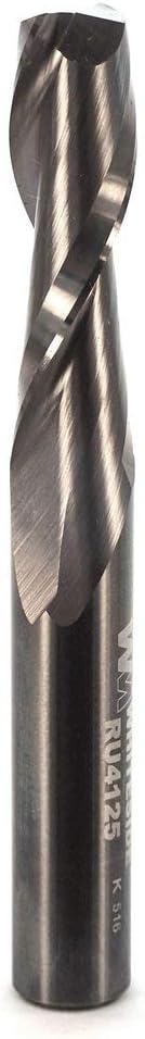 Whiteside Router Bits RU4125 Standard Spiral Bit with Up Cut Solid Carbide 3/8-Inch Cutting Diameter and 1-1/4-Inch Cutting Length