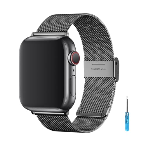 Bracelet milanais montre connectée 45mm 44mm pour sublimer vos tenues de bureau