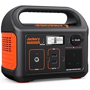 Jackery Portable Power Station Explorer 240, 230V/200W Pure Sine Wave AC Outlet, 240Wh Backup Lithium Battery for…