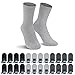 Produktbild L&K-II 24 Paar Herren Socken Schwarz Grau Business Freizeit Baumwolle Komfort-Bund 2027 GE 47-50