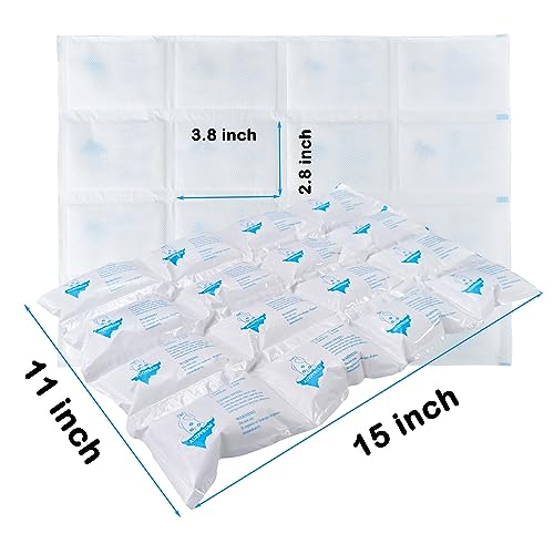 Image of Dry Ice Packs for Shipping Frozen Food, Reusable Cold Ice Sheets for Coolers, Lunch Bag, Flexible Long-Lasting Ice Blanket Sheets for Shipping