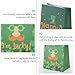 Homoyoyo St Patrick’s Day Treat Paper Candy Bags with Seal Stickers 12pcs Party Favor Storage Pouches for Holiday Wrapping and Baked Goods Packaging
